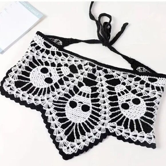 New! Hippie Headband Bandana Skulls Hand Tie Homemade Kerchief - Cool! - Picture 1 of 2
